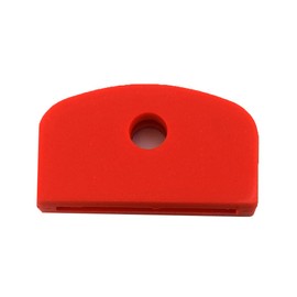 Packet of 5 units of Large Square Headed Identifying Key caps for Yale Keys … (Red Yale5)