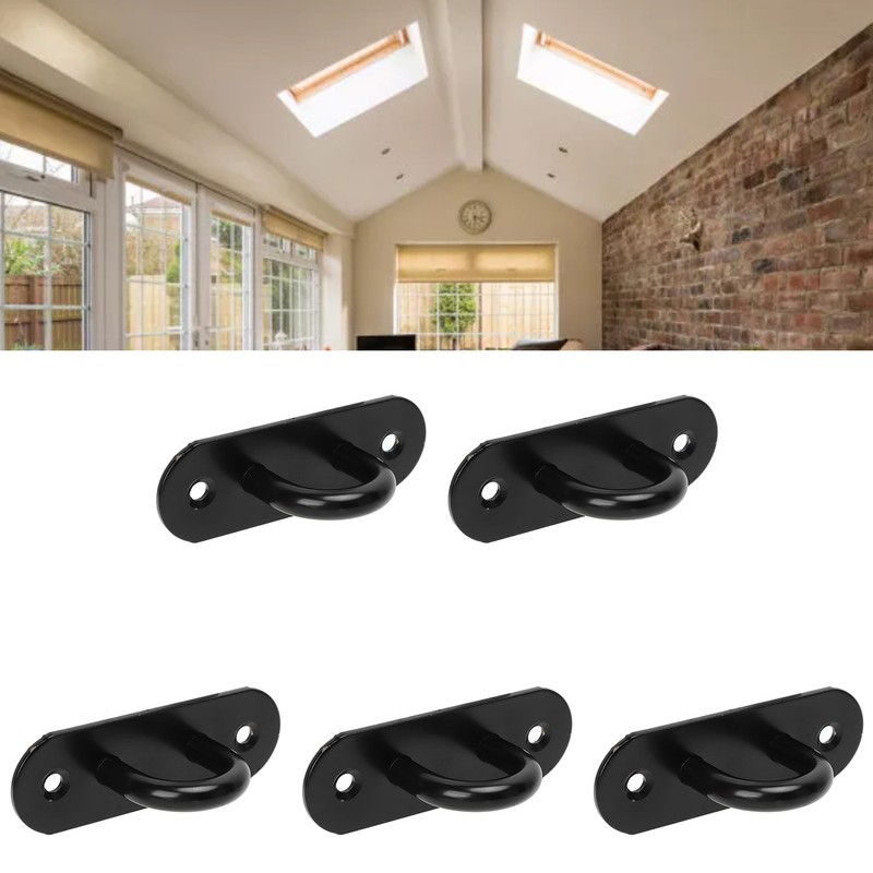 5 PCS Stainless Steel Eye Plate Ceiling Hook Pad Eye