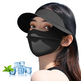 LongFlight Women's Sun Visor, UV Protection, Sun Protection, Stylish Hat, Face Cover, Gardening, Fishing, Outdoor Activities