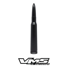 VMS RACING 5.5" CNC BULLET ANTENNA BLACK FOR DODGE RAM 1500 2500 3500