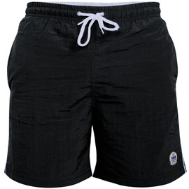 D555 New Full Length Swimming Shorts (Yarrow) in Black, 5XL