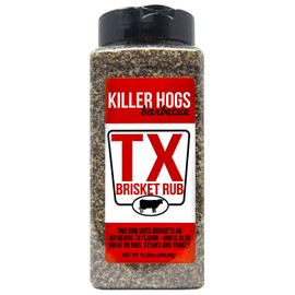 Killer Hogs BBQ TX Brisket Rub | Championship BBQ and Grill Seasoning for Texas Brisket | Great on Brisket, Ribs, Steaks, or Turkey | 16.3 Ounces