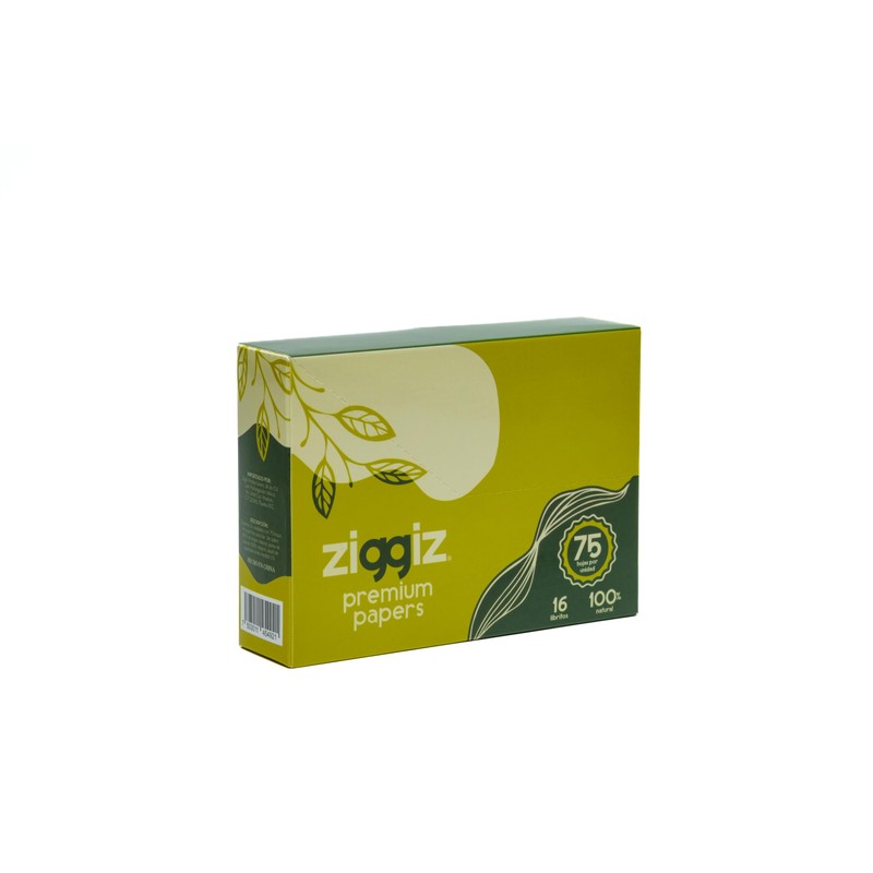 ZIGGIZ PAPEL PREMIUM PARA LIAR Presentación Display de 16 librillos