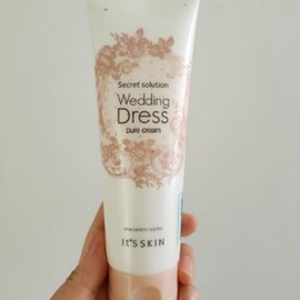 It's Skin Wedding Dress Pure Cream Tone-Up Cream Makeup Shop Radiant Radiant Dewy Skin, Tone-Up Cream, 1 Piece / 잇츠스킨 웨딩드레스 퓨어 크림 톤업크림 메이크업 샵 화사한 광채 물광 피부, 톤업 크림, 1개
