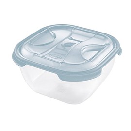 Tontarelli Square Food Storage Container 2 Litre Nuvola Blue/Transparent