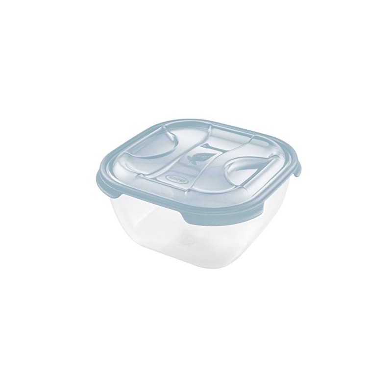 Tontarelli Square Food Storage Container 2 Litre Nuvola Blue/Transparent