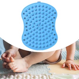 Harilla Fußmassage-Pad, Akupunkturpunkt-Pad, 2-lagig, faltbar, professionelle Akupressurmatte, Geh-Zehenplatte für Büro, Rasen, Küche, ältere Menschen, Blau