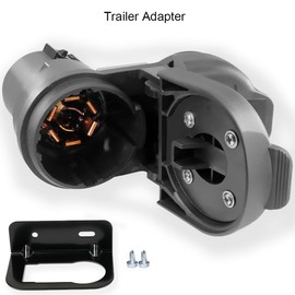 7 Pin Trailer Wiring Harness, Trailer Tow Hitch Wiring Harness Plug Connector Kit for USCAR Multi-Tow Pickups Ford GM Chevy