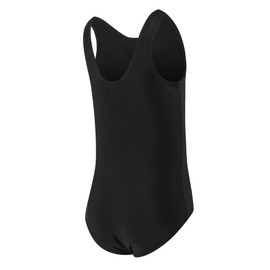 Girls Swimsuits for Girl One Piece Swimsuit Solid Color Girls' Swimwear Cute Girl Bathing Suit Quick Dry Beach Kids Black Swimsuit for Teens 14-16Y Yizuoding005