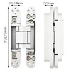 Alamic Invisible Hinge Concealed Door Hinges Heavy Duty Hidden Hinge