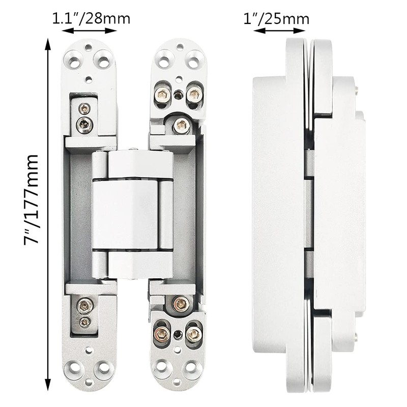 Alamic Invisible Hinge Concealed Door Hinges Heavy Duty Hidden Hinge