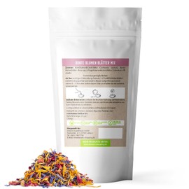 Colourful Flower Mix Mix Edible Blossoms 25 g | Rose Petals Marigold Flowers Cornflower Blossoms Dorado Superfoods®