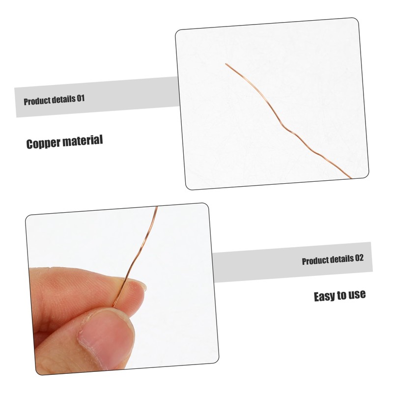 DOITOOL 1 Roll Soft Copper Wire Durable Copper Wire for
