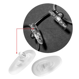 HiCycle2 Silikon Nasenpads brillen nasenpads nasenpads brille Ersatz für Oakley Tincup OX5094 OX5101 Leiter-Sonnenbrille, Silikon-Gummi, 3 Paar mit 4 Schrauben und 1 Schraubendreher