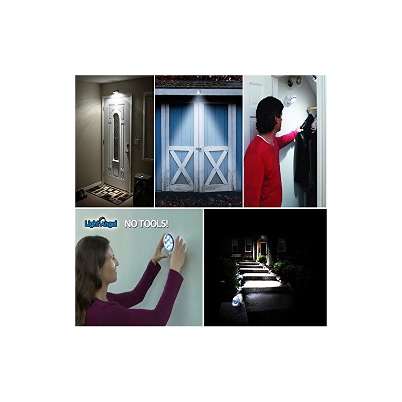 Motion Activated Cordless 7-LED Light Sensor Outdoor Garden Living Light