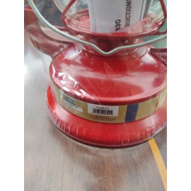 Stansport 12" Oil Lantern, Red - burns oil, citronella or kerosene