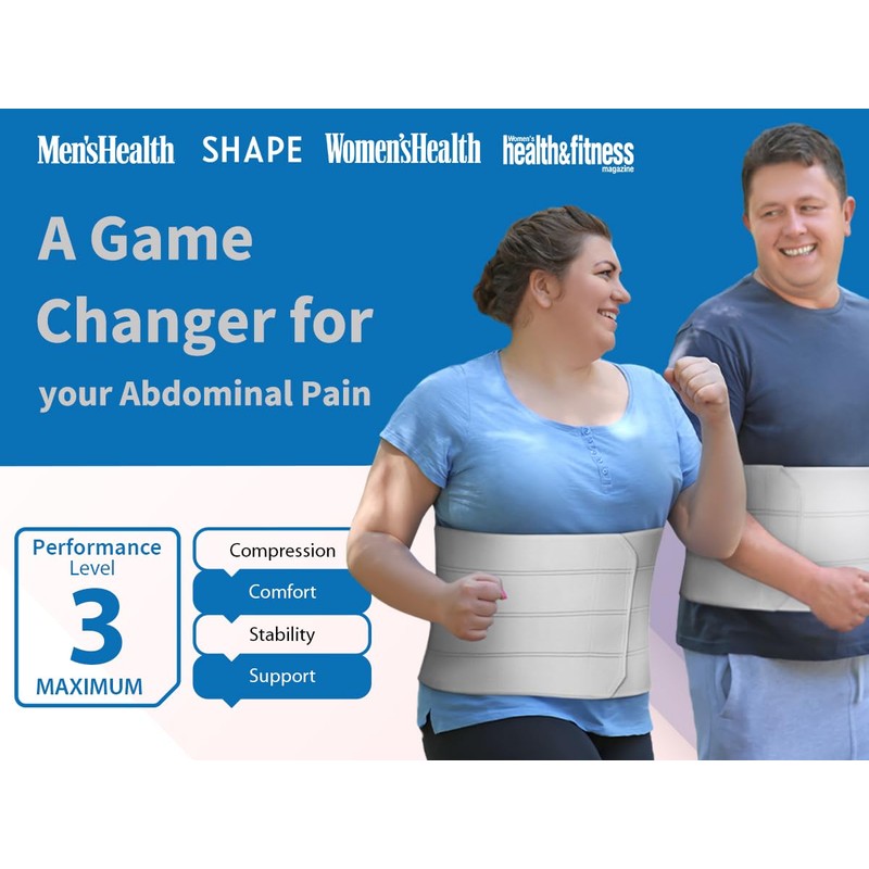 Abdominal Binder for Women & Men Post Surgery Recovery, 12