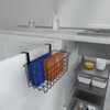 MaraFansie Basket with Hook, Grid Storage Basket, Over the Cabinet