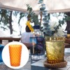 sourcing map 4Pcs Plastic Drinking Cups, Transparent Unbreakable Reusable Water