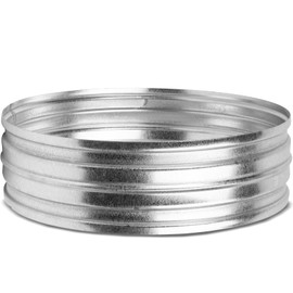 12" Inch Galvanized Metal Vent Duct Connector - Round Extension for Ventilation - 12 Inch Metal Dryer Vent Coupler and Hose Coupling - Durable Dryer Pipe Connection - Male Fit