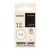 Casio Label Writer Nameland Genuine Kraft Tape 12mm XR-12KRBK Black