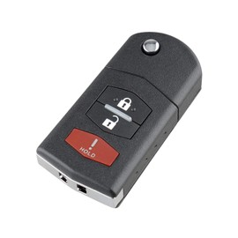 MACHSWON Black 3 Buttons Car Replacement Keyless Remote Key Fob Shell Case for Mazda 2 3 5 Cx-7 Cx-9