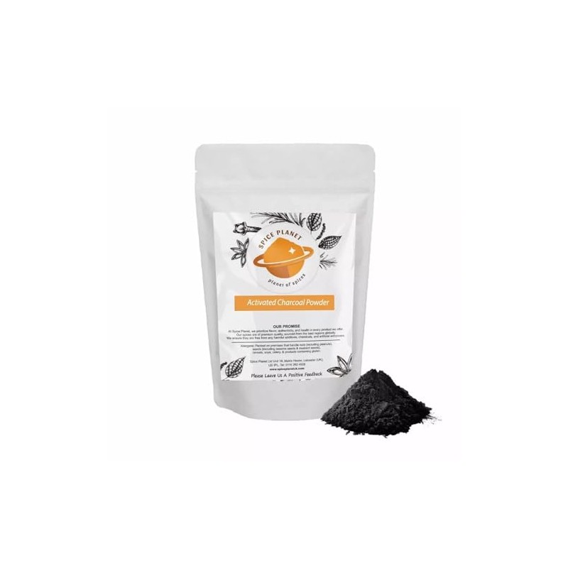 Activated Charcoal Powder Natural Food Grade Spice Planet® Free UK