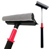 2 in 1 Telescopic Window Squeegee with Durable Squeegee Blade