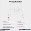 Commercial Bathroom Door Handle with Lock | Privacy Commercial Door
