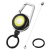 Retractable Keychain Condenser Flashlight 300 Lumens Rechargeable 4 Working modes