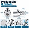 360 Degree Swivel Kitchen Faucet Aerator Adjustable Dual Mode Sprayer