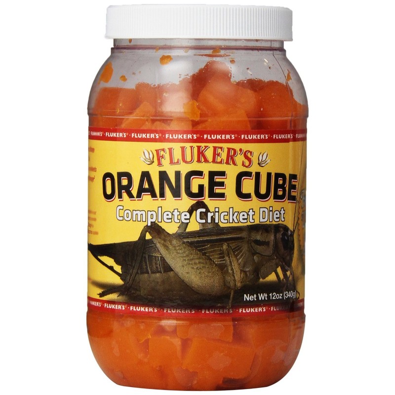 Fluker's Orange Cube Complete Cricket Diet, Gut Load Food for