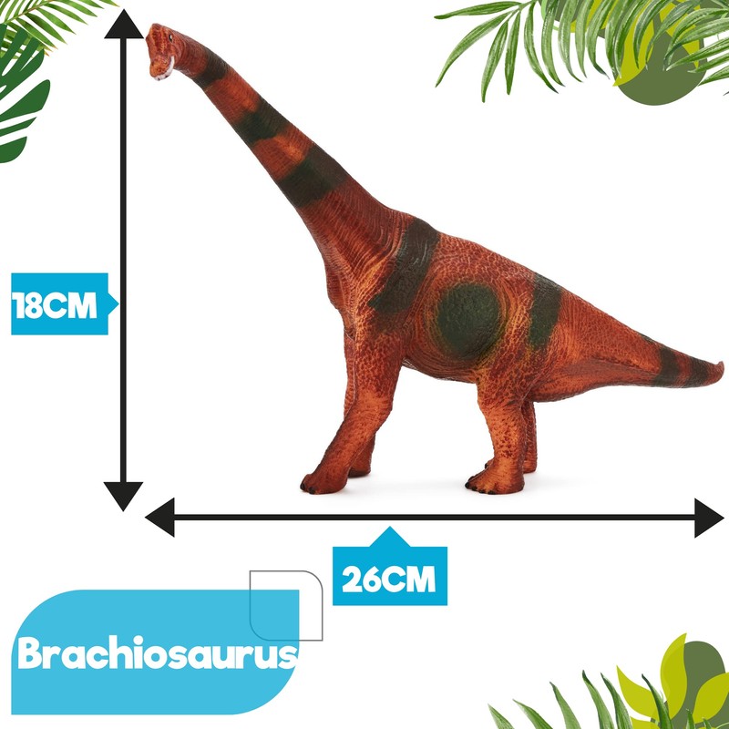 Zappi Co Kinders Brachiosaurus Dinosaur Figure Toy (26 cm Length)