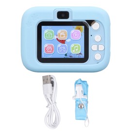 Kids Camera Toys Multifunctional High Definition Lightweight Cute Appearance Cartoon Small Camera for Girls Boys X900 Blue