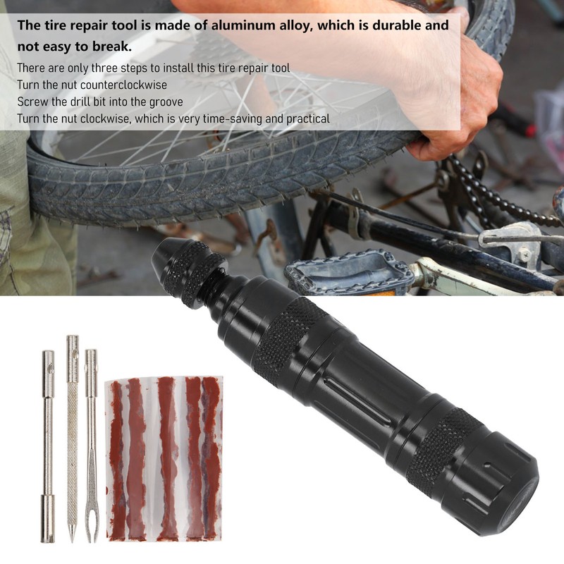 Aluminum Alloy Tire Repair Tool Kit Durable Portable Tire Repair