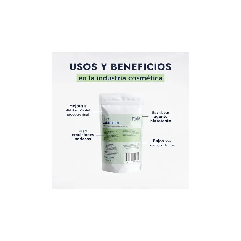 Cera Lanette N Auto-emulsionante Natural O/w Cremas 250g