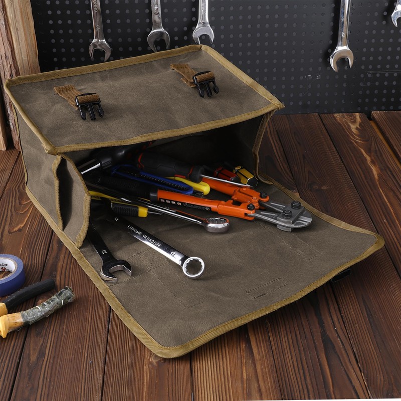 Canvas Tool Storage Bag - Portable Garden Tool Carrying Case