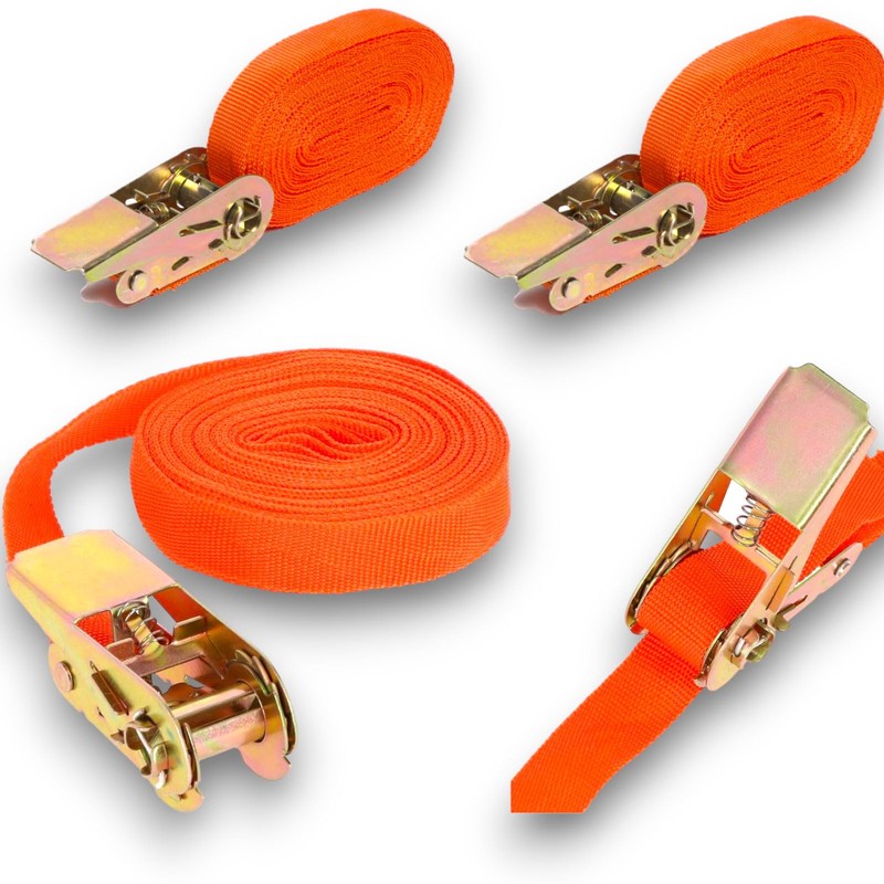 all-around24 Lashing Strap - 7.5 m Lashing Straps with Ratchet