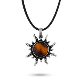 Sacina Gothic Sun Necklace, Crystal Necklace, Gothic Necklace, Boho Necklace for Women, Christmas New Year Jewelry Gift For Women