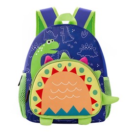 LJCZKA Dinosaur Toddler Backpack for Boys Girls, Small Cute Cartoon School Bag for Kids, Baby Rucksack for Nursery for Age 2-7