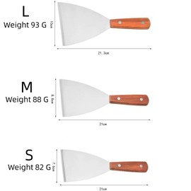 Lajiakoy® Grill Spatula, Plancha Spatula for Catering, Cooking, Cleaning, Ideal for Indoor and Outdoor Steak (Pack of 3)