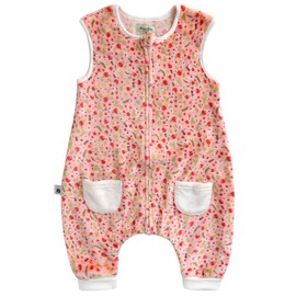 VaenaitBaby Pajamas Sleepers for Baby Boys, Girls, Toddlers, and Children, Warm Fabric Sleeveless Sleeping Bag, Thermal Blanket Microfiber Material, Camellia Pink, S(1-3歳)