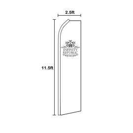 Unbranded Valentine's Day Special Advertising Swooper Feather Flag Valentine Sale