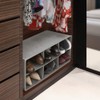 Sorbus Shoe Organizer Bin, 6 Section Cubby Shoe Shelves, Foldable