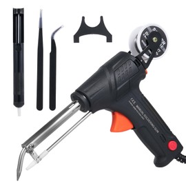 VISLONE Soldering Iron Kit 60W Corded Electric Welding Machine with Welding Wire One-Handed Operation Soldering Machine Set for Soldering Circuit Boards Electrical Maintenance Computers and DIY