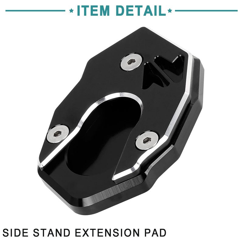 ACROPIX Motorcycle Kickstand Side Stand Extension Pad CNC Aluminum Alloy