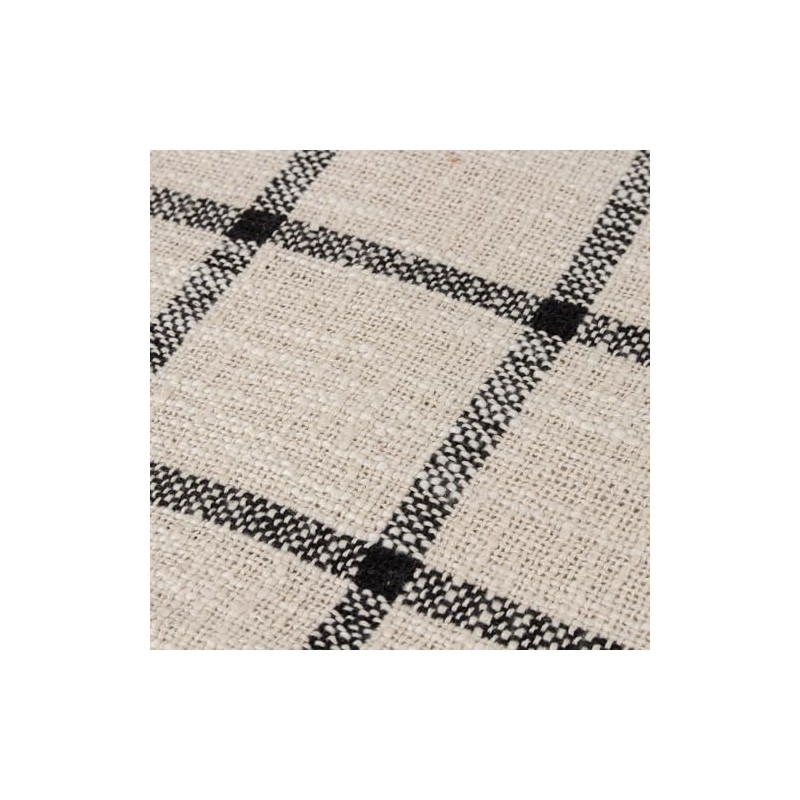 Yard Beni Check Fringed Throw