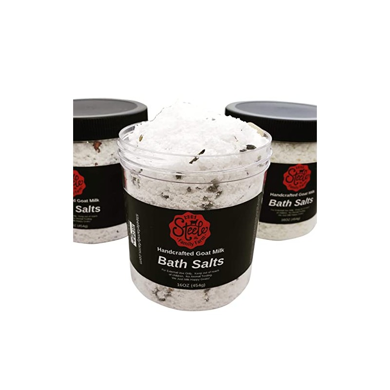 Handcrafted Goat Milk Bath Salts - 16oz