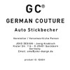 GC German Couture Embroidery Cup Car Ashtray Compatible with IQOS