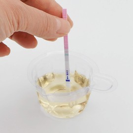 Wandefol 100 Pack Urine Cups, Plastic Disposable Urine Specimen Cups, Pregnancy Ovulation Testing Container Test Collection Cup Pot 50ml